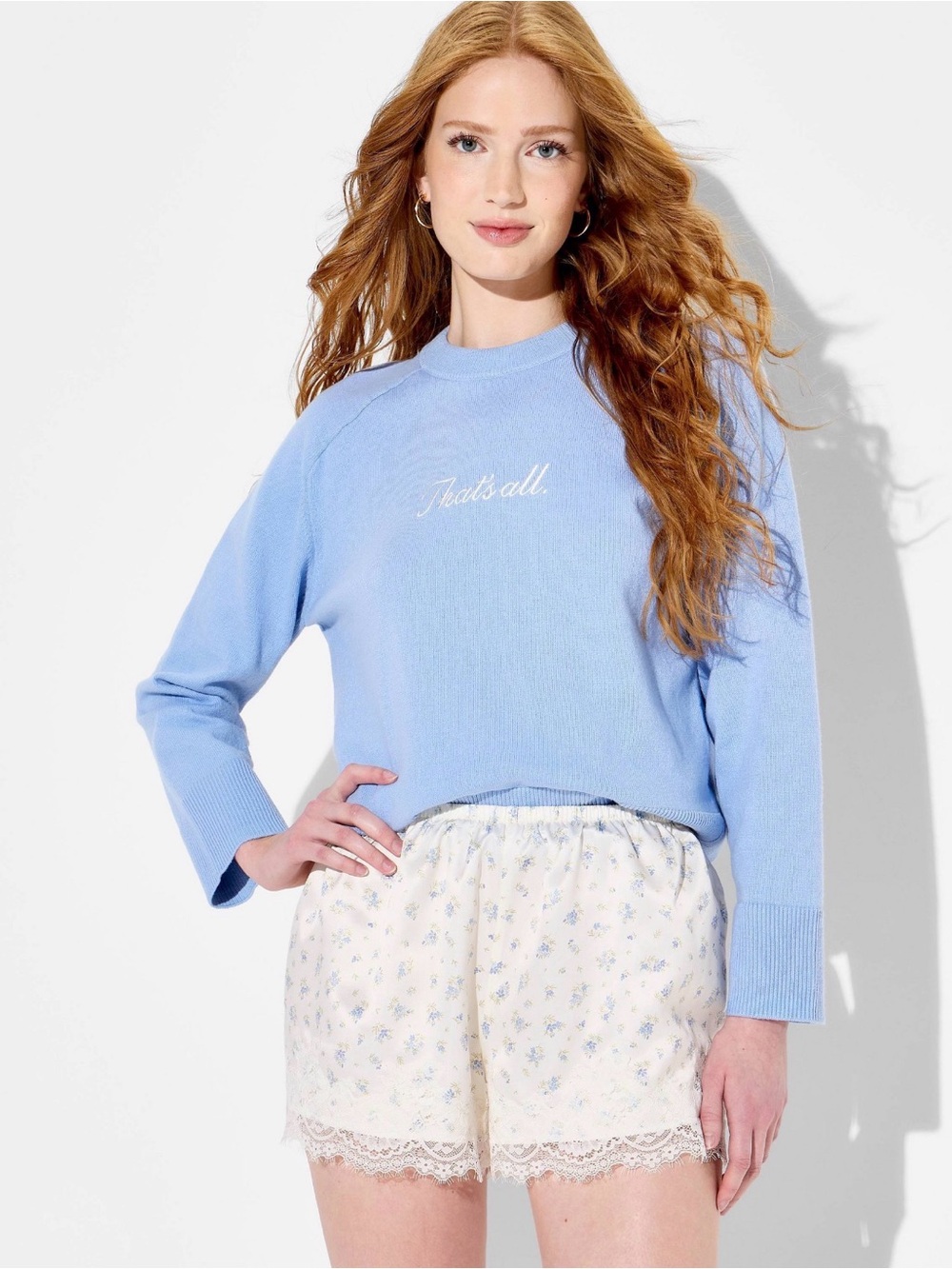 Lace Graphic Pull-On Shorts Zoe + Liv NWT